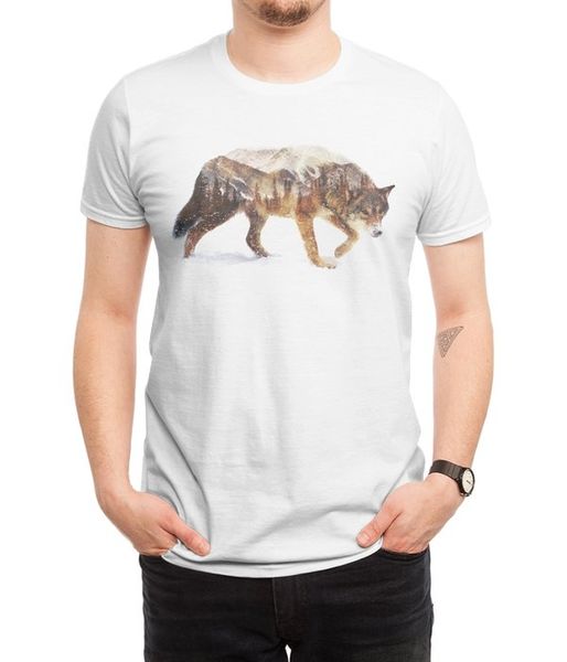 

new men casual printed t shirt wolf in the arctic short sleeve t-shirts tee sport hooded sweatshirt hoodie