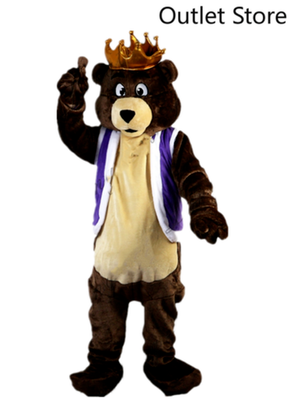 

mascot costumeshalloween easter cartoon bear mascot costume party christmas large-scale advertising campaign costume, Red;yellow