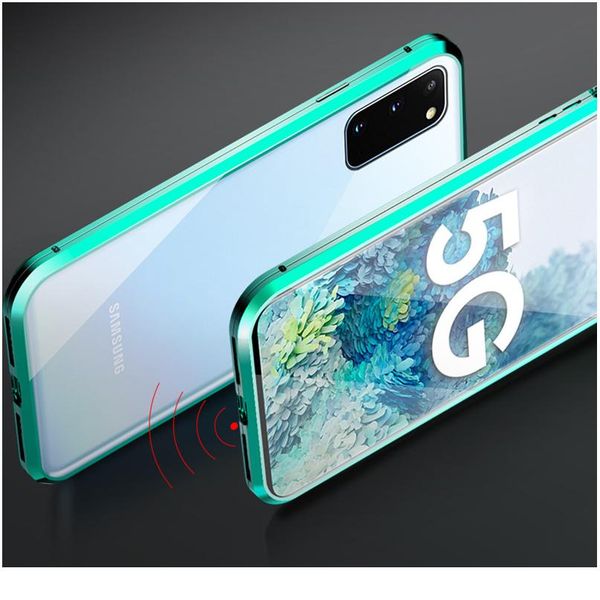 

360 magnetic adsorption metal case for samsung galaxy s20 s8 s9 s10 plus note 20 8 9 10 a10 a50 bbyiok