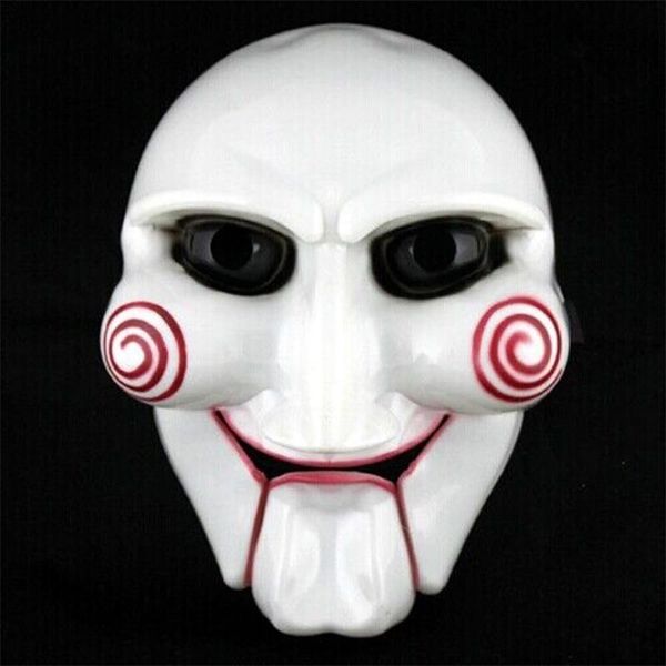 

head puppet movie creepy saw halloween jigsaw scary costumes mask cosplay