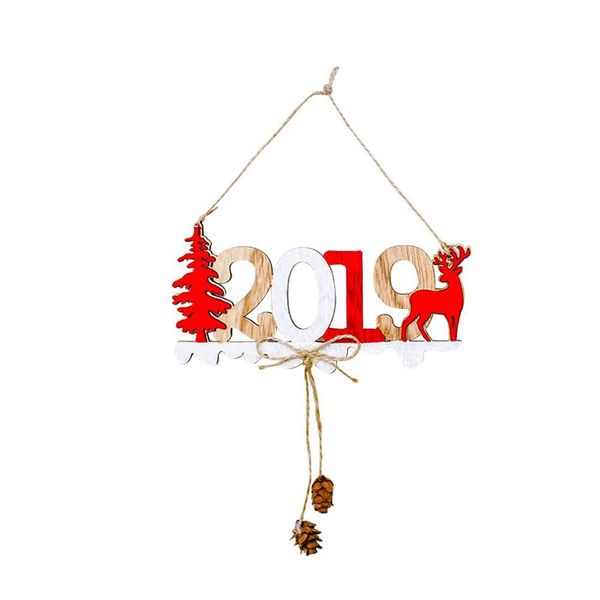 

новый 2020 рождественский деревянный орнамент подвеска creative 3d 2020 письмо рождественская елка висит орнамент рождество новогоднее украш