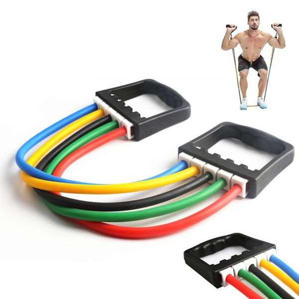 

resistance bands five-tube adjustable puller multifunctional latex removable child chest expander arm force sports trends fitness body