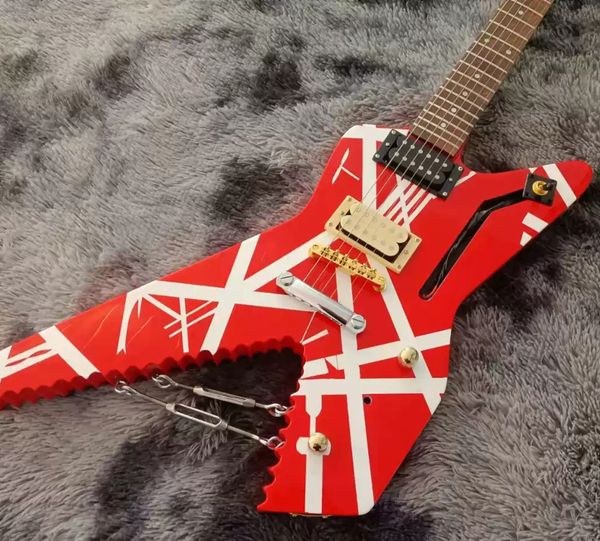 

eddie van halen big fork shaped electric guitar body mahogany