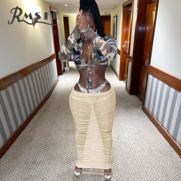 

rmsfe 2021 fashion elegant casual energetic suitable pure color women's pleated elastic waistband skirt, Black