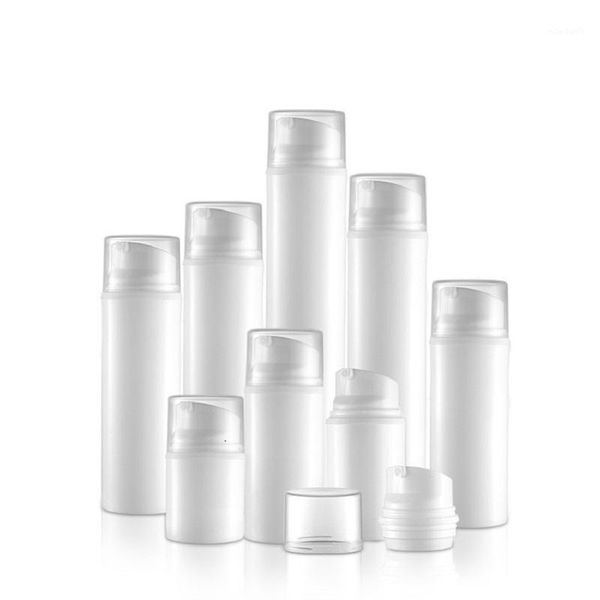 

30ml--150ml airless bottle empty white plastic refillable cosmetic container portable emulsion cream airless bottle1