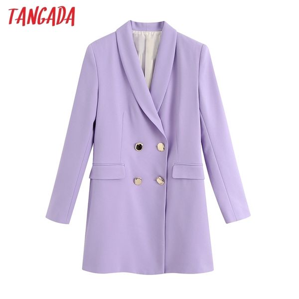 

women elegant purple blazer pocket suit coat office lady double breasted outwear business suit coat be805 201102, White;black
