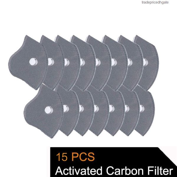 

filters pcs pm2.5 carbon n99 15 activated 5 layers filtration exhaust gas anti pollen allergy dust mask replacement filter