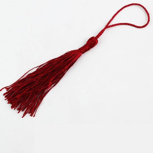 

100pcs dacron tassel pendant dacron chinese knot clothing curtain pendant accessories materials diy bookmark tassel 24color h jllubf