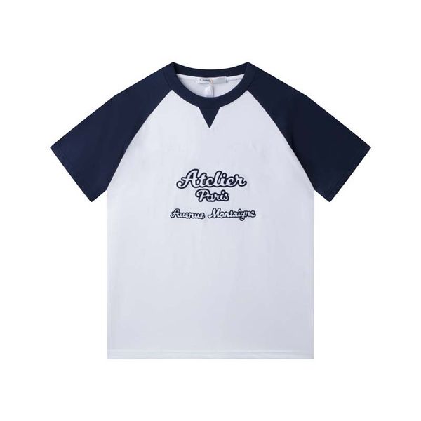 

t shirts chest letter laminated print short sleeve high street loose oversize casual t-shirt 100% pure cotton for men and women men hoodies, White;black