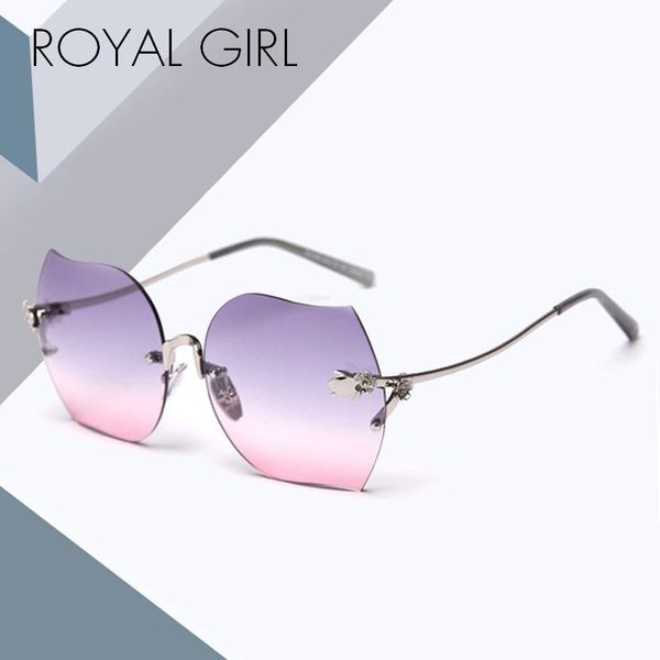 

sunglasses royal girl 2021 fashion ladies brand designer flower trimming large frame ss294, White;black