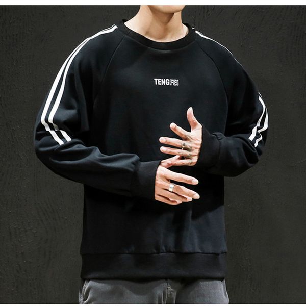 

2021 new fashion sweatshirts streetwear solid hoodies men casual spring autumn sweatshirt rwem, Black
