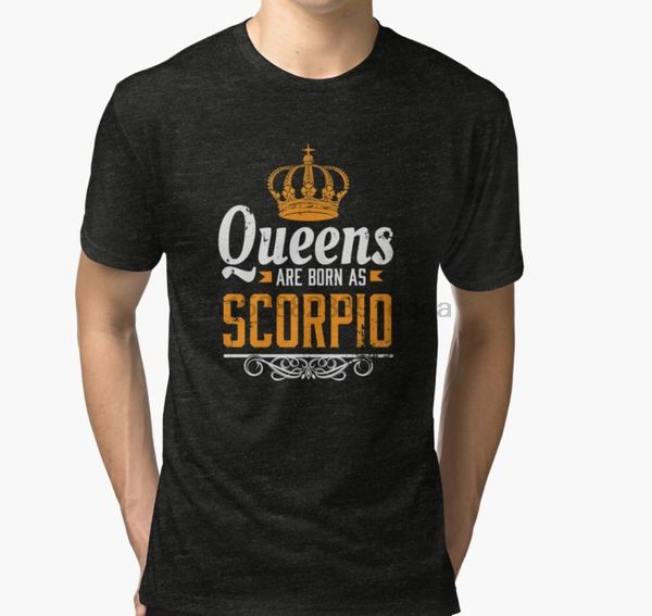 

men short sleeve queens are born as scorpio zodiac astrological sign birthday hoodie designers t shirts sweatshirt