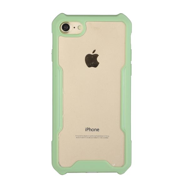 

for iphone 7 frosted tpu edge shockproof bumper for iphone 8 acrylic phone case back cover for iphone se 2020