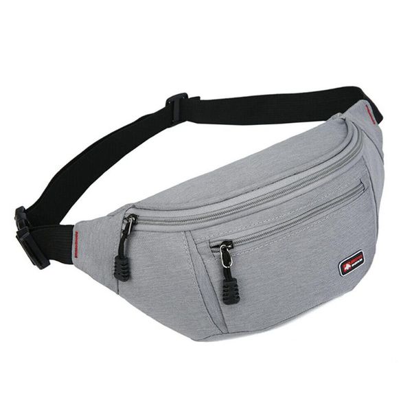 

casual men's waist bag fashion sports fanny pack waterproof oxford cloth portable strap chest bag purse