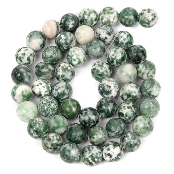 

4-12mm natural stone beads round smooth green point stone loose beads for jewelry making diy charm bracelet necklace handmade