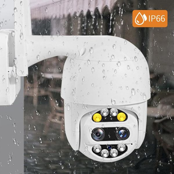 

1080p ptz wifi camera outdoor dual lens home security automatic tracking network camera night vision cctv surveilance