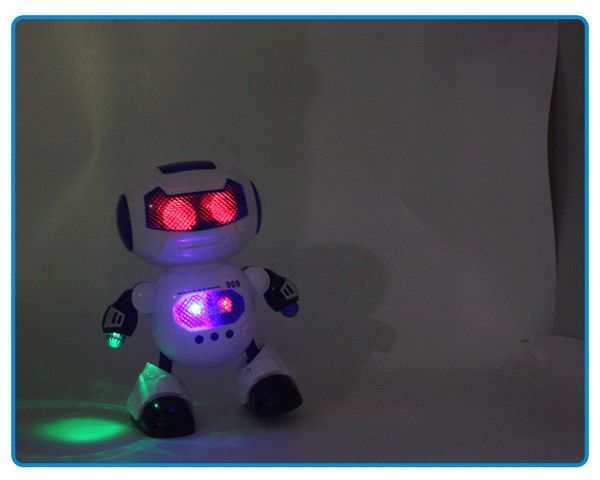 

electric intelligent cuterobot remote controlled rc musical dancing robot walk lightenning robot for children gift