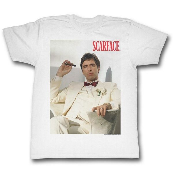 

scarface men's short sleeve white chillin hoodie designers t shirts sweatshirt