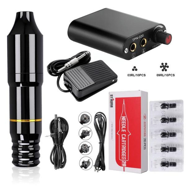 

tattoo needles pen professional motor machine set all-in-one material cartridge