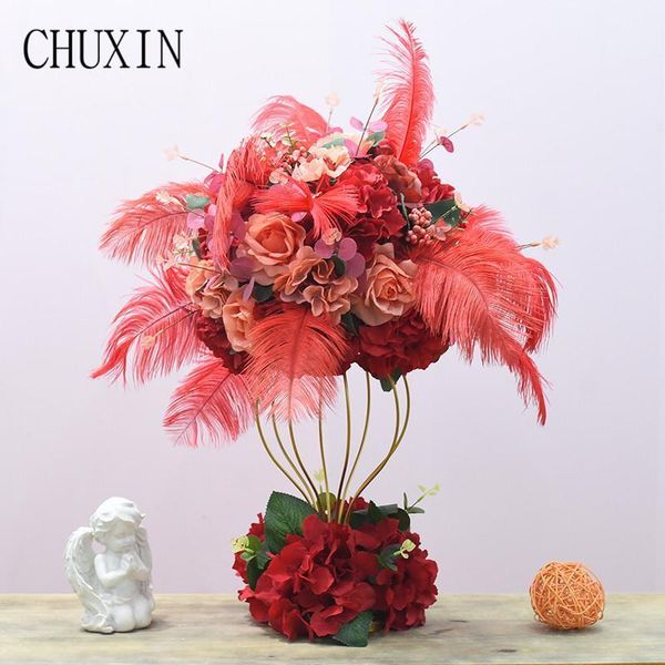

1set wedding artificial flower table flower road sign to the dining table decoration stage guidelines valentine's day gift1