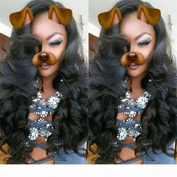 

full lace human hair wig brazilian glueless lace front human hair wig body wave 130 density full lace wig for black women, Black;brown