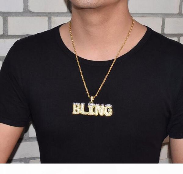 

custom name snow cone bubble letters necklaces with rope chain men's zircon hip hop jewelry merry christmas gift, Silver