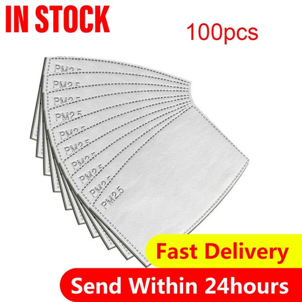 

filter 50/100pcs carbon pm2.5 for activated face cover breathing insert protective designer fashion mask pattern