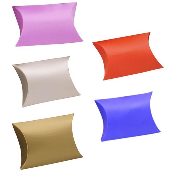

100pcs pillow style wedding favors candy paper boxes party gift box sugar boxes @ls