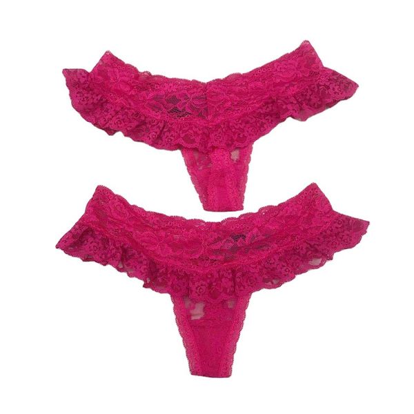 

h lady comfortable lace t-pants, Black;pink