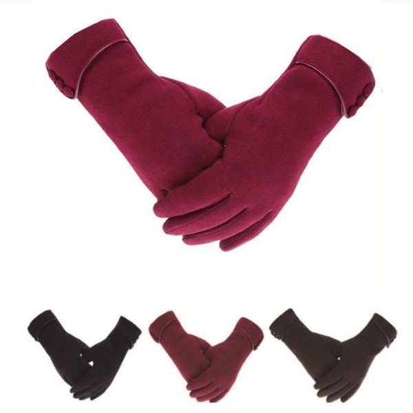 

женские сенсорный экран зимние перчатки осень теплые перчатки запястья вождения ski ветрозащитный solid color simple, Blue;gray