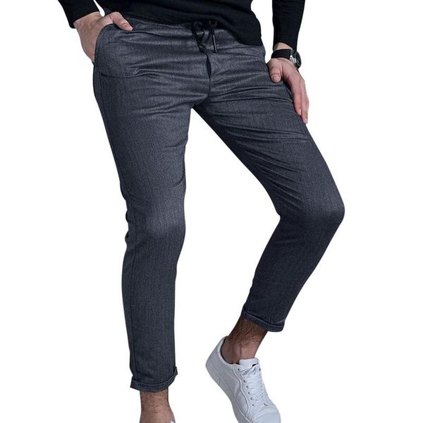 

adisputent fashion 2021 summer thin pants men brand new slim fit hip hop mens casual harem pants streetwear joggers men trousers, Black