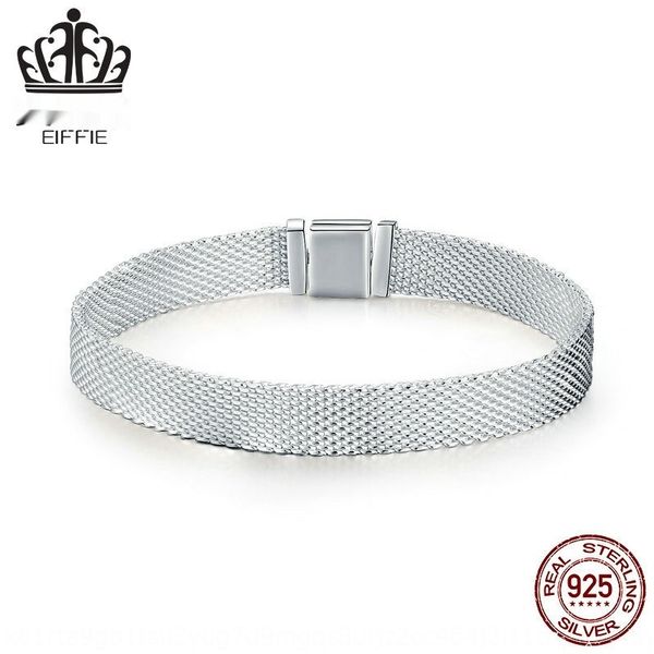 

s925 стерлингов серебряный браслет braceletwomen широкоугольную основной цепи расширения scx001 s925 стерлингового серебра diy braceletacces, Golden;silver