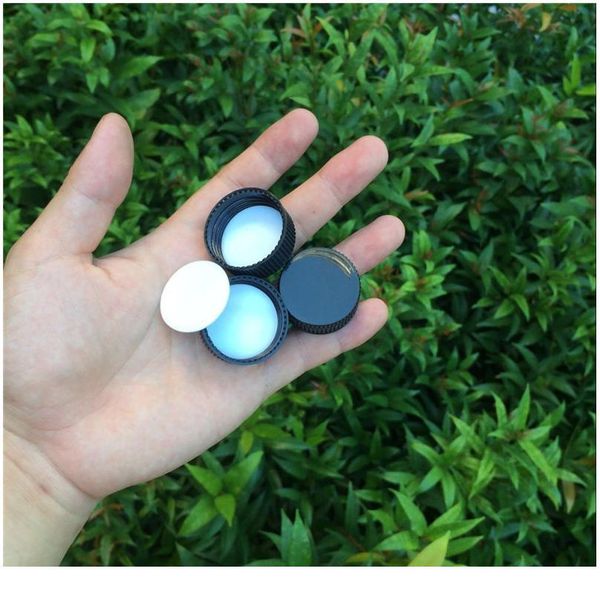

37*40*24mm 20ml glass bottles with plastic screw cap transparent empty glass gift bottles jars black lid 12pcs bbyqer