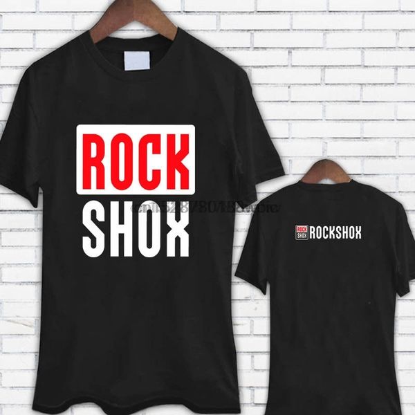 

new rock shox logo moutain mtb biker bicycler black summer style brand style short sleeve sport hooded sweatshirt hoodie t shirt