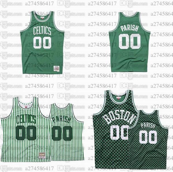 

men women youth basketball boston celtics 00 robert parish 1985-86 hardwoods classics retro jersey, Black;red