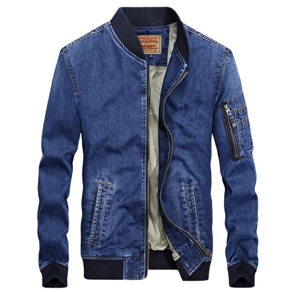 

2021 the new new male plus denim jacket loose large casual size simple 57ki, Black;brown