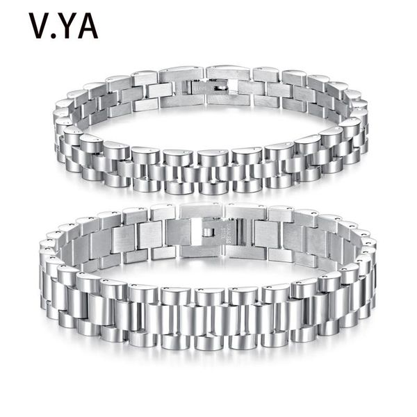 

link, chain v.ya sliver color titanium steel men's bracelets stainless bracelet female classic, Black
