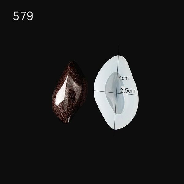

qiaoqiao diy silicone geometric earrings mold diy jewelry pendant charm making mould fondant resin molds for jewelry wmtzfo bdesybag, Black