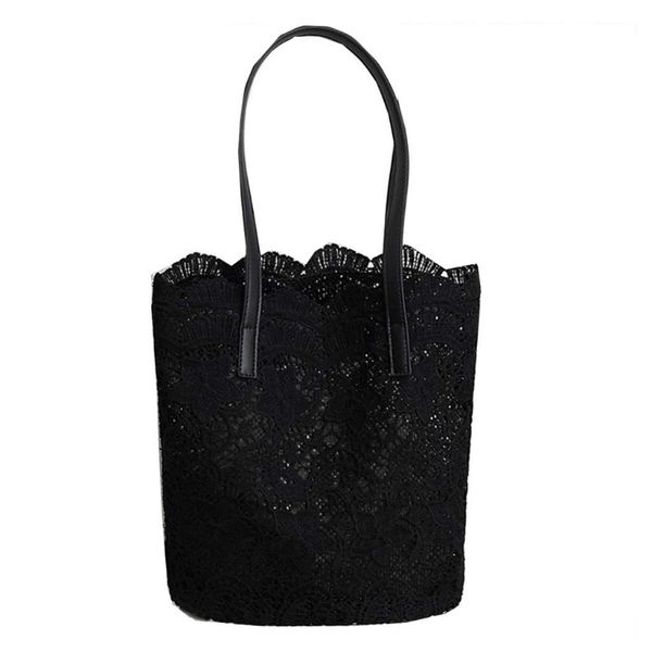 

2 in 1 floral lace handbag women beach messenger bag tote boho shoulder bag