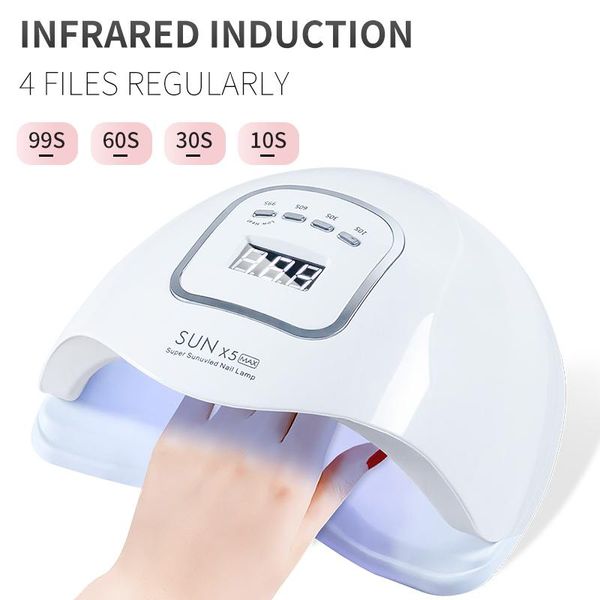 

nail lamp for manicure 45 leds nail dryer uv lamp for curing uv gel polish with motion sensing display