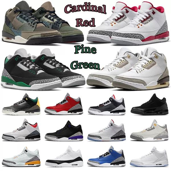 

green pine jumpmans 3 men basketball shoes black cement racer blue fire red court purple cool grey unc laser orange katrina mens sneakers sp