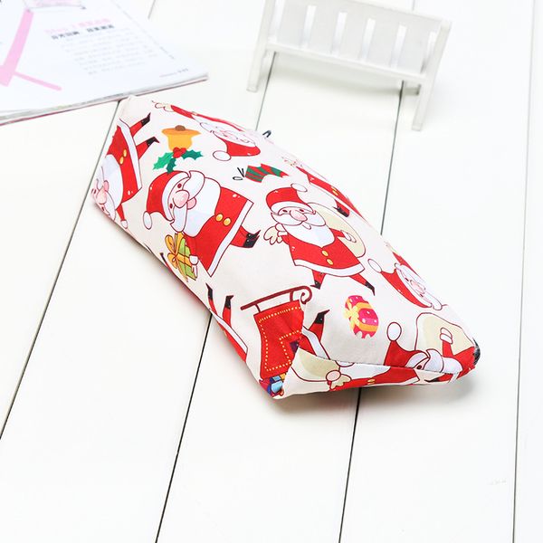 

christmas pencil makeup bags kit beautiful professional make up tool with drawstring santa claus print bag xmas gift dhd2193