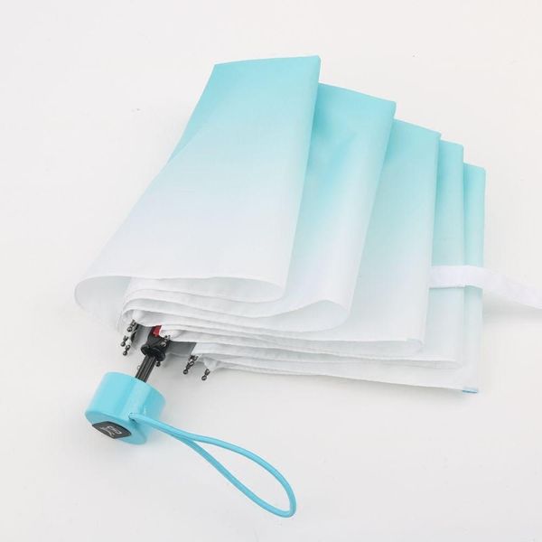 

candy color novelty creative three folding trend change gradient umbrella folding umbrella uv umbrella for men and women bbylyx lipper
