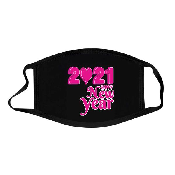 

trendy colorful mascarillas 2021 happy new years print masks luxury party facemask for wedding nightclub party show mouth mask wmtgvl