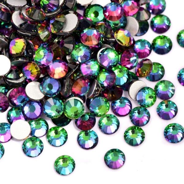 

green flame non ix rhinestones strass multi colors glass crystal stones for clothes nail art decorations