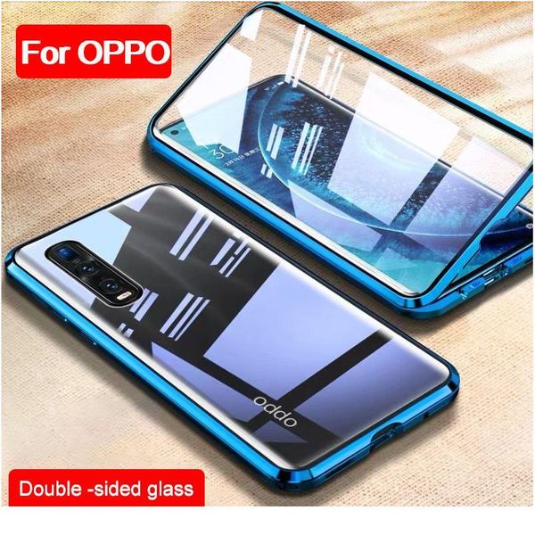 

double side tempered glass magnetic case for oppo realme 6i 5i 6 5 pro c3 c11 c15 xt k5 qylwoz