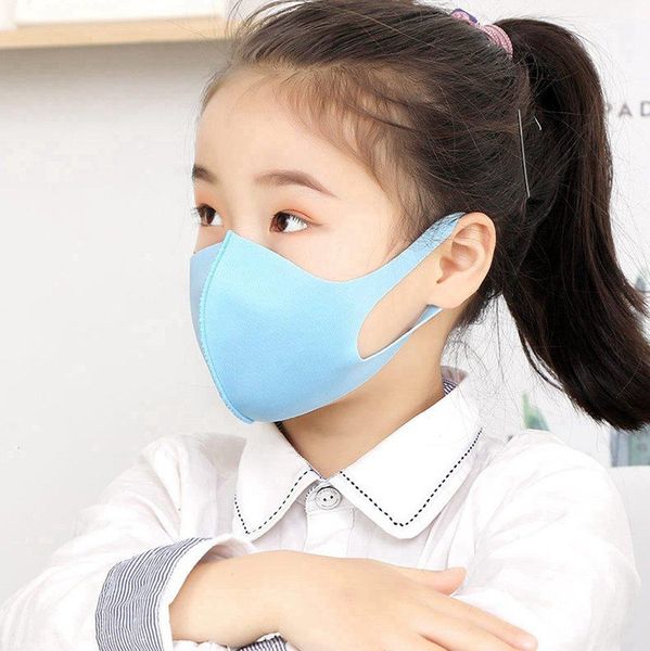 

washable child dustproof face ice silk children reusable earloop mask ooa7703 party masks breathable cfvc# vnurc