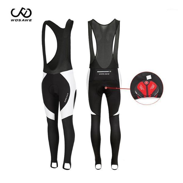 

wosawe men's cycling long bib tights 3d padded pads thermal bicycle racing trousers team bike clothing cycling underwear1