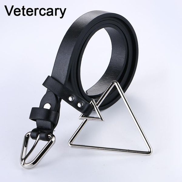 

фабрика produce hot brand дизайнер punk triangle пряжки пояса для женщин бизнес повседневный черный pu leather brown luxury belt мужской sqc, Black;brown