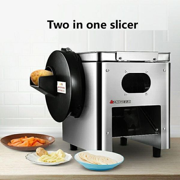 

850w commercial meat slicer automatic shredder slicer dicing machine household multifunctional vegetable cutter meat1